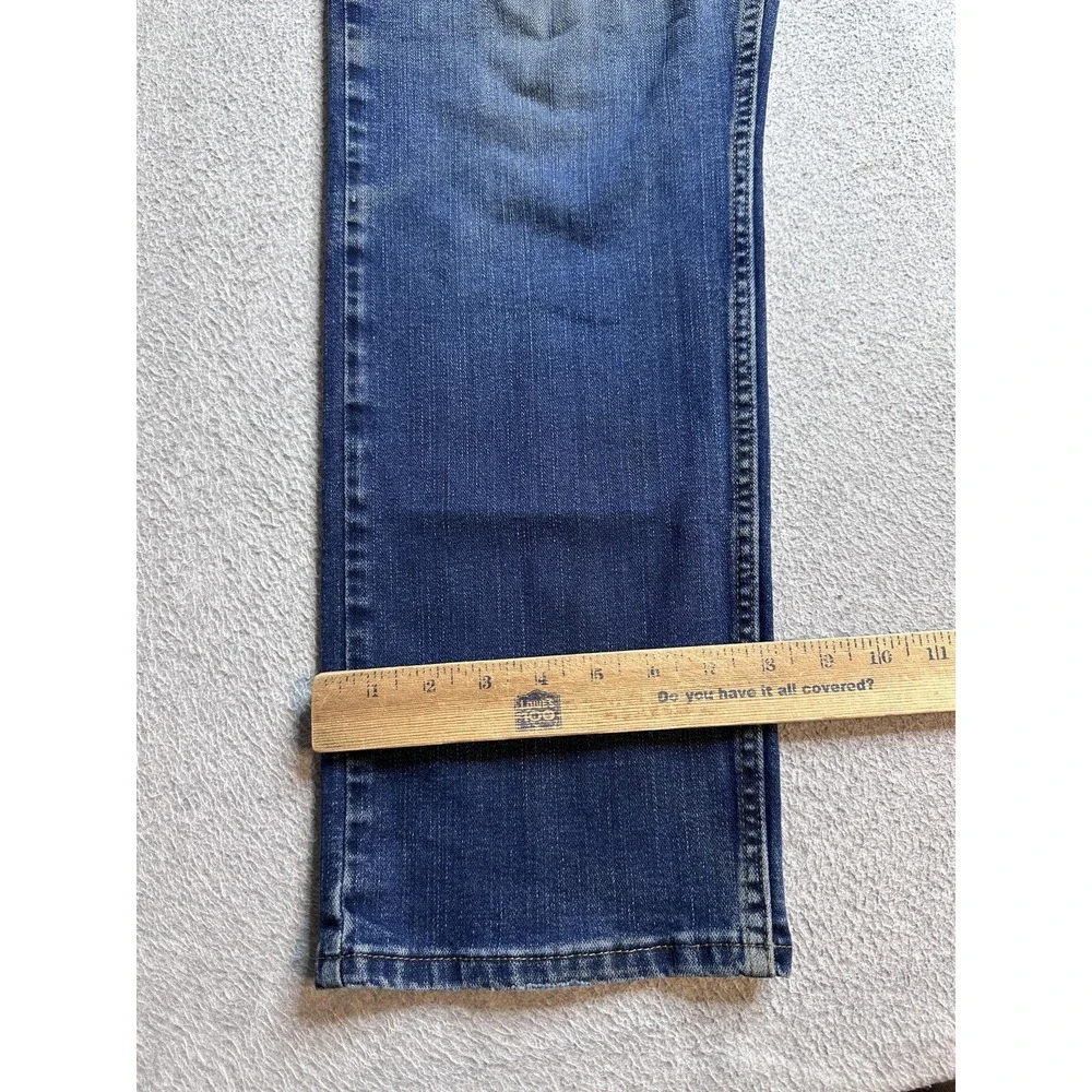 Wrangler Performance Series Straight Jeans Mens 34x30 (36x28) Blue Denim Stretch